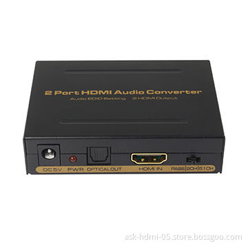 HDMI splitter to HDMI and component